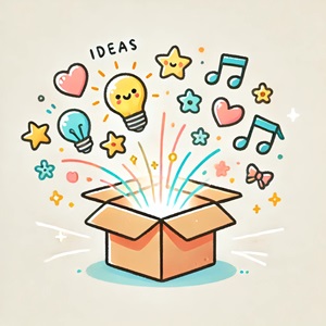 アイディアの飛び出す箱