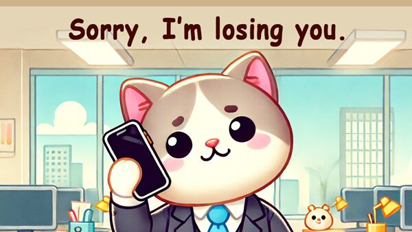 物理的な距離が離れる場合